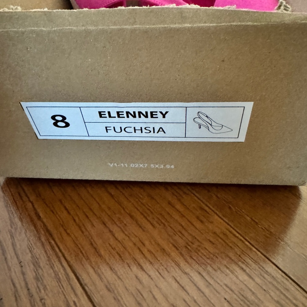 Journee Collection Elenney Fuchsia Strappy Slingback Heels size 8 - Picture 7 of 7